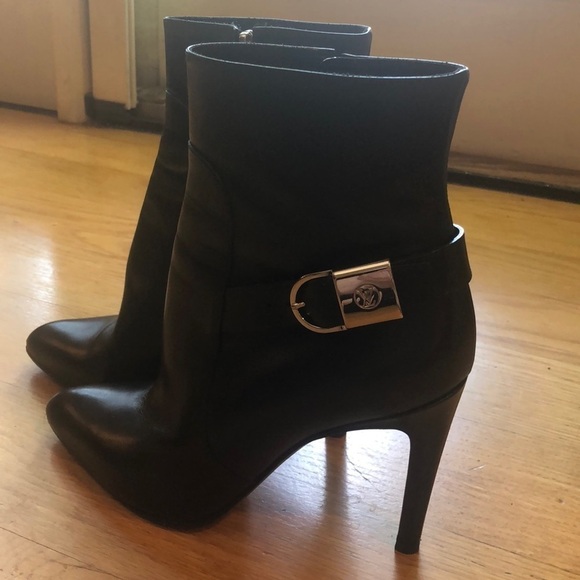 Louis Vuitton Shoes - Louis Vuitton Black Heeled Booties Women's Size 38 in EUC- STUNNING!